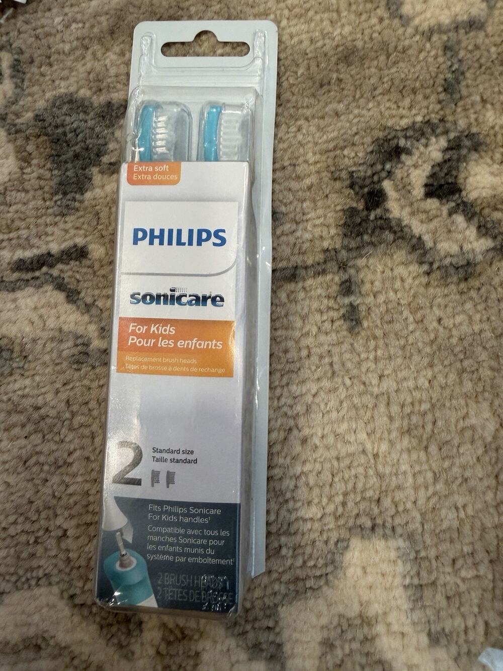 Philips Sonicare For Kids 2 Standard Size Brush Heads Refill